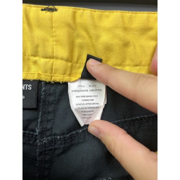 McDonalds Employee Work Uniform Black Pants Size 0/28 Timeless Elements - Picture 5 of 8